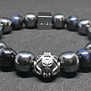 Kamea Blk Label Tiger Eyes Dark Blue 10mm Bracelet